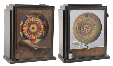 PAIR OF 1¢ GUM AND CIGARETTES TRADE STIMULATORS