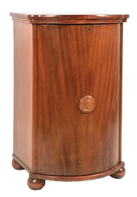 BOW-FRONT EDISON CYLINDER PHONOGRAPH STAND