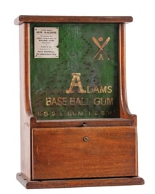 1¢ LITTLE DREAM GUM MACHINE BASEBALL VERSION