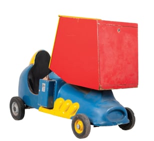 25¢ VINTAGE CROSS COUNTRY RACER KIDDIE RIDE/ARCADE DRIVING GAME