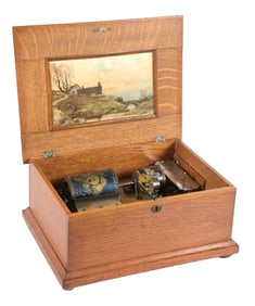 F.G. OTTO & SONS "CAPITAL CUFF" STYLE A MUSIC BOX