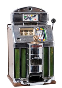 5¢ JENNINGS STAR CHIEF SLOT MACHINE