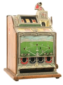 5¢ MILLS NOVELTY CO. BASEBALL VENDING SLOT MACHINE