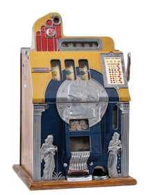 5¢ MILLS ROMAN HEAD SLOT MACHINE