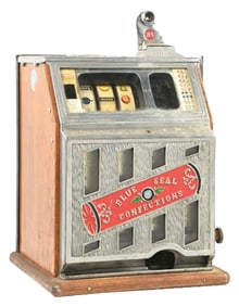 5¢ WATLING MFG. BLUE SEAL CONFECTIONS SLOT MACHINE