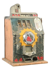 5¢ MILLS NOVELTY CO. BURSTING CHERRY SLOT MACHINE
