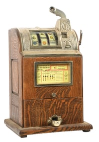 5¢ MILLS NOVELTY CO. LATE VERSION OPERATOR BELL SLOT MACHINE