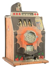 5¢ MILLS NOVELTY CO. BURSTING CHERRY SLOT MACHINE
