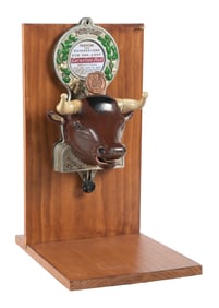 1¢ CONTINENTAL NOVELTY CO. "BULL'S HEAD" PERFUME VENDING MACHINE