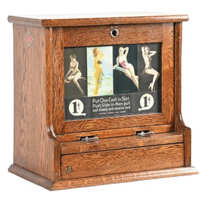EXHIBIT SUPPLY CO. 1¢ GRAPHIC CARD VENDING MACHINE