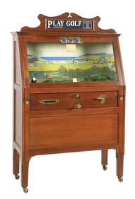 5¢ CHESTER-POLLARD PLAY GOLF PENNY ARCADE MACHINE