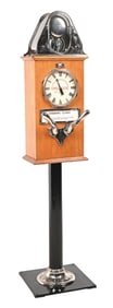 1¢ EXHIBIT SUPPLY CO. STRIKING CLOCK ARCADE MACHINE