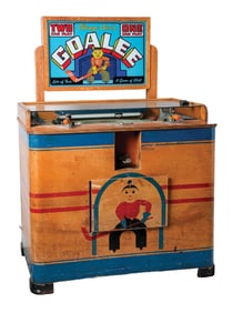 5¢ CHICAGO COIN'S GOALIE HOCKEY ARCADE GAME