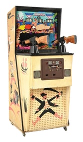 25¢ MIDWAY TWIN PIRATE GUN ARCADE MACHINE