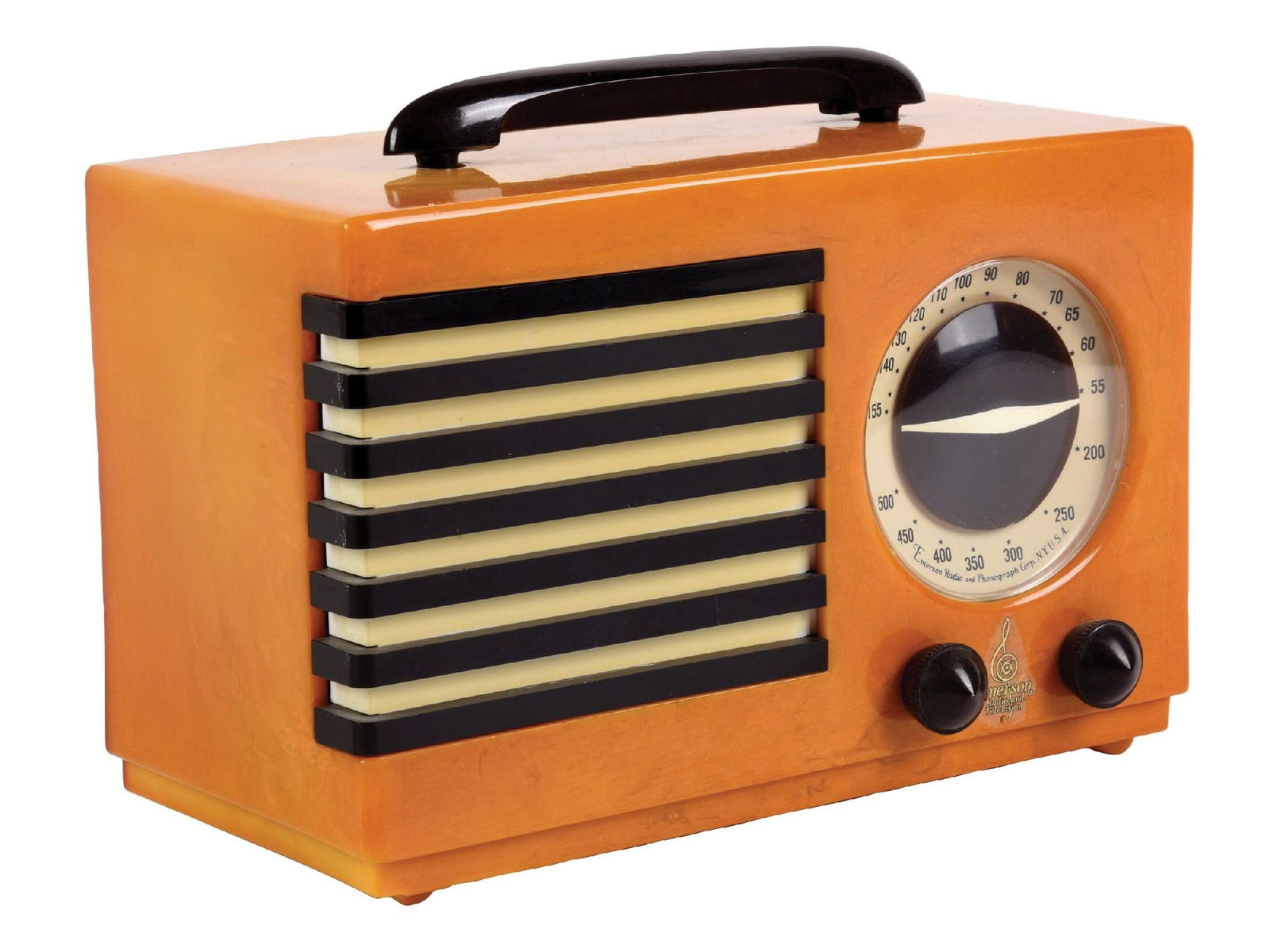 EMERSON 400ARISTOCRAT RADIO IN BUTTERSCOTCH CATALIN (1 of 6)