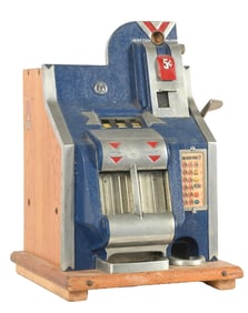 5¢ MILLS NOVELTY QT CHEVRON SLOT MACHINE