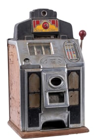 5¢ JENNING'S SILVER CHIEF SLOT MACHINE WITH SKILL GAME