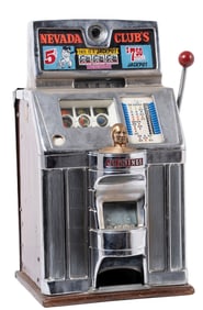 5¢ JENNINGS "NEVADA CLUB" SLOT MACHINE