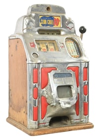 10¢ JENNINGS CLUB CHIEF SLOT MACHINE