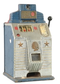 5¢ JENNINGS BRONZE CHIEF SLOT MACHINE