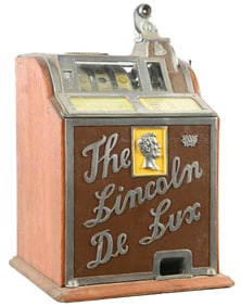 5¢ WATLING THE LINCOLN DE LUX SLOT MACHINE