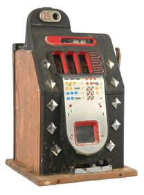 25¢ MILLS NOVELTY CO. DIAMOND FRONT SLOT MACHINE
