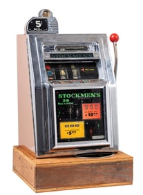 5¢ MILLS NOVELTY OPEN FRONT SLOT MACHINE