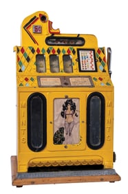 5¢ MILLS NOVELTY 2-COLUMN FOLK SLOT MACHINE