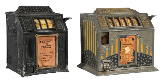 PAIR OF CAST ALUMINUM TRADE STIMULATORS