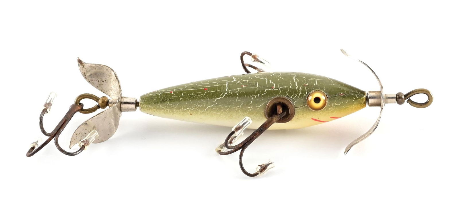HEDDON ALL-BRASS 1904 3 HOOK MINNOW