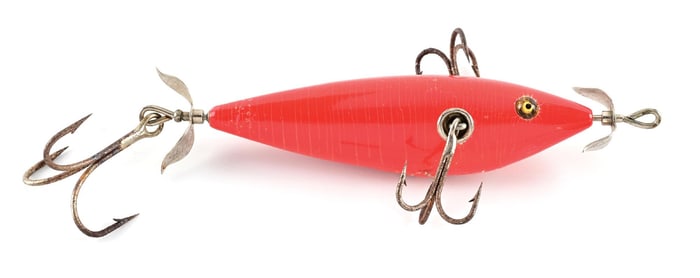 HEDDON SWAYBELLY MUSKY MINNOW IN RED