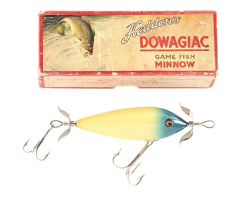 HEDDON SURFACE MINNOW WITH BLUE HEAD