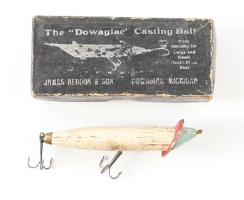 HEDDON 2 HOOK RIMLESS CUP SLOPENOSE WITH BLACK PICTURE BOX