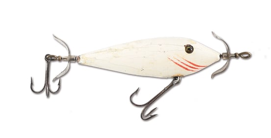 HEDDON HIGH FOREHEAD 300 MINNOW IN WHITE