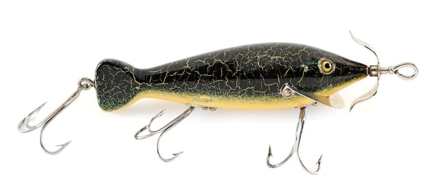 HEDDON SPINDIVER IN FANCY GREEN BACK