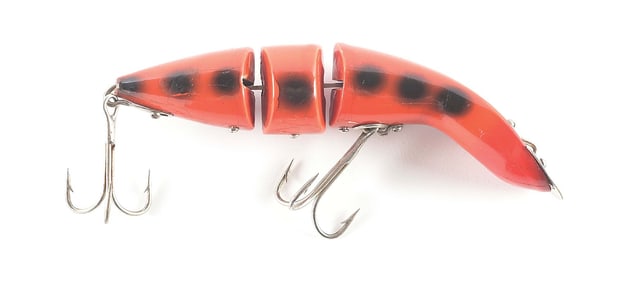 HEDDON GAMEFISHER IN ORANGE BLACK SPOTS