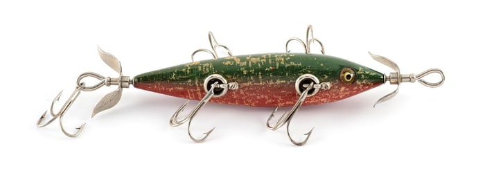 SPECIAL ORDER RED & GREEN HEDDON MINNOW