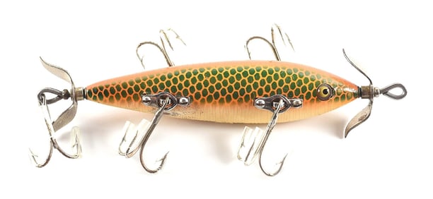 HEDDON 150 MINNOW IN GREEN GOLDFISH SCALE