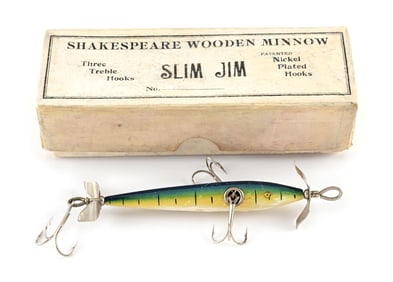 SHAKESPEARE SLIM JIM IN WHITE INTRO BOX