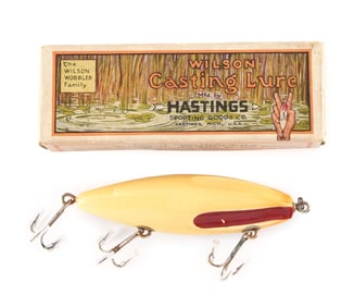 HASTINGS WILSON CASTING LURE IN CATTAIL BOX