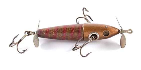 COPPER WITH RED STRIPE CHARMER