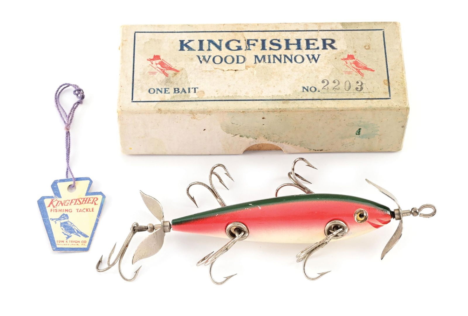 KINGFISHER WOOD MINNOW MADE BY PFLUEGER (1 of 8)