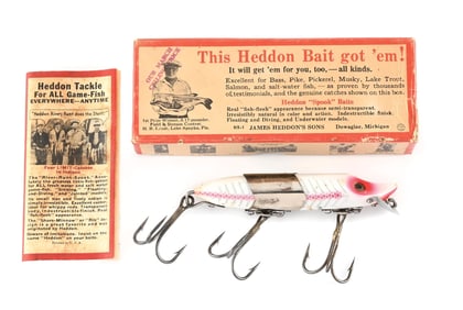 KINGFISH VAMP SPOOK IN WHITE & RED SHORE MINNOW