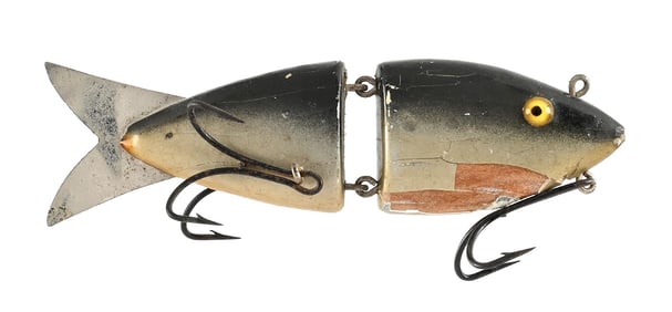 K&K ANIMATED MINNOW IN ALUMINUM DARK BACK
