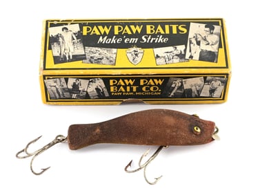 BROWN FLOCKED PAW PAW BULLHEAD IN BOX