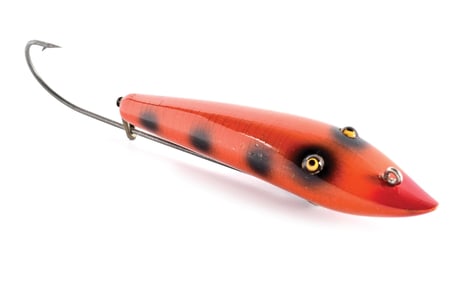 SINGLE HOOK PIKAROON IN ORANGE SPOTTED