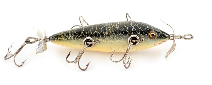 HEDDON 150 MINNOW IN FANCY GREEN BACK