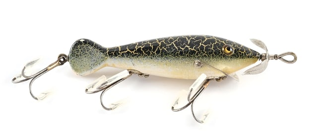HEDDON SPINDIVER IN FANCY GREEN BACK