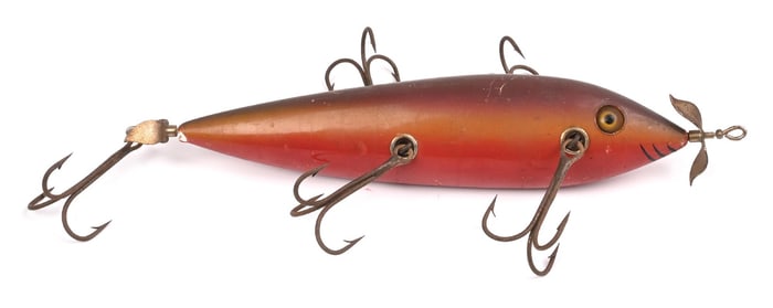 HEDDON 747 IN BLENDED RED & PURPLE