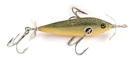 HEDDON 175 GREEN CRACKLEBACK MINNOW